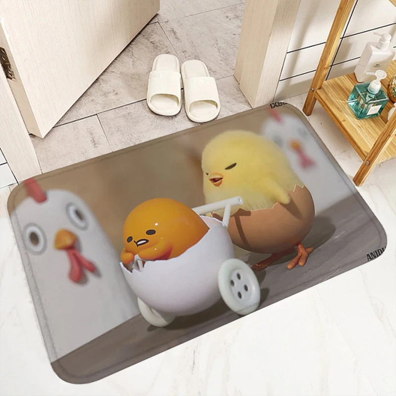 Bath Mat B-Gudetama Adventure Washable Non-slip Kitchen Rug Entrance Carpet Custom Floor Mats Rugs Carpets Home Foot Room Prayer 3