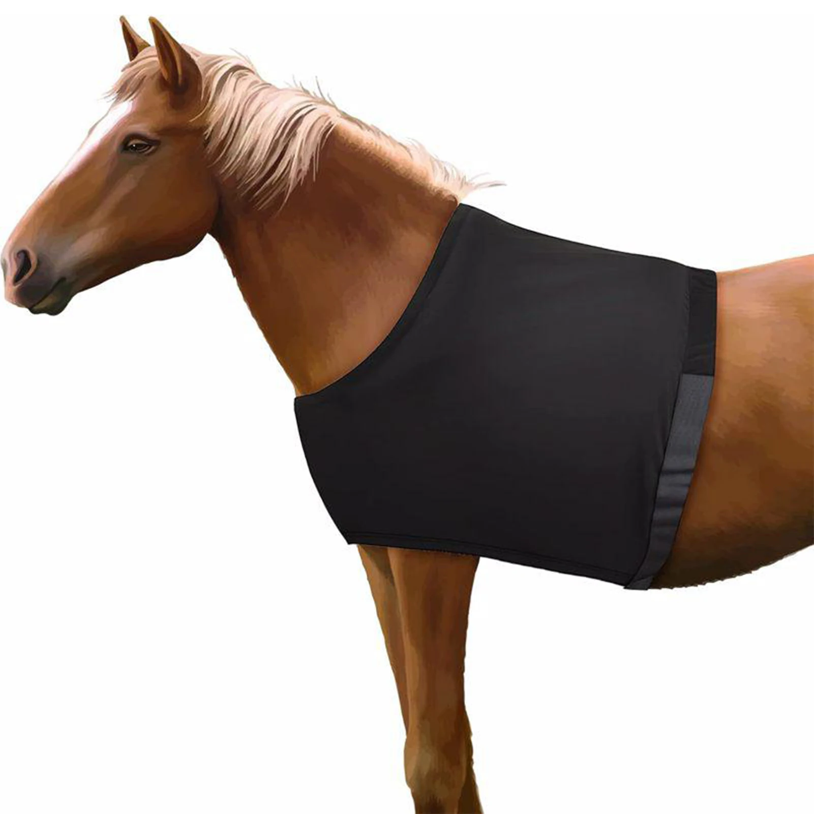 Horse Shoulder Guard Protection Anti Rub Bib Lightweight Horse Chest Saver Cover Ventilated Guard Breathable Belly Equipment