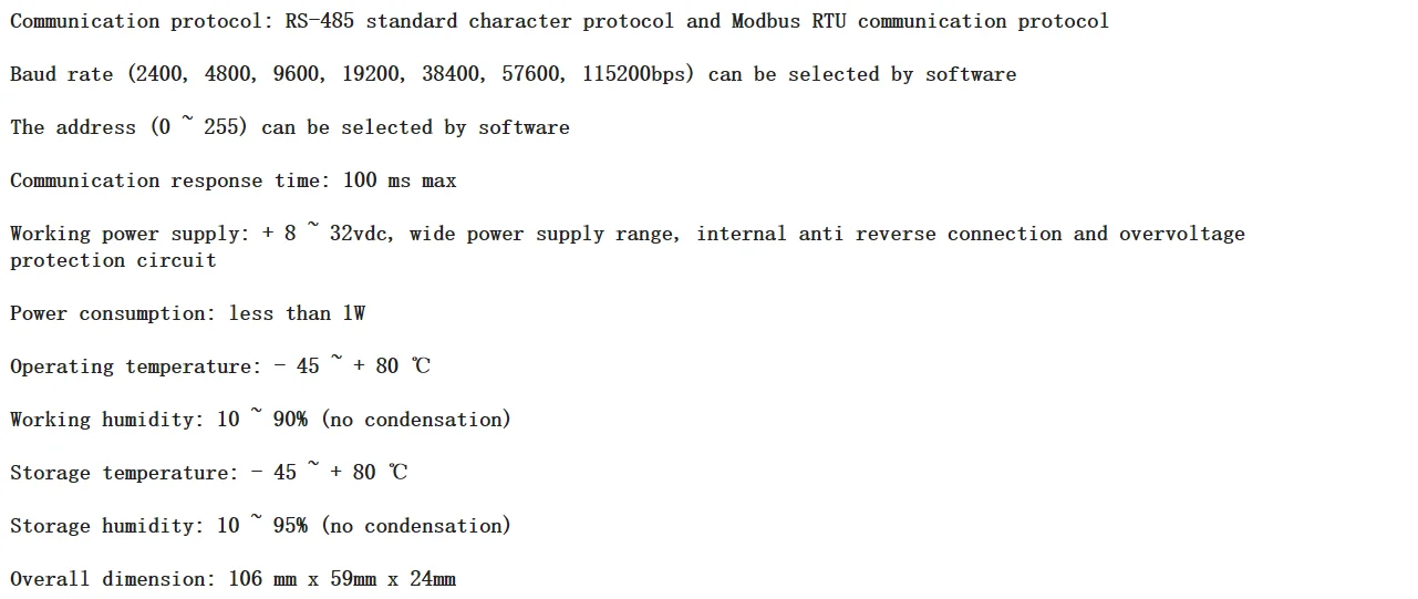 1Channel Encoder Pulse Signal Counter Meter 2DI High-Speed Modbus RTU Module