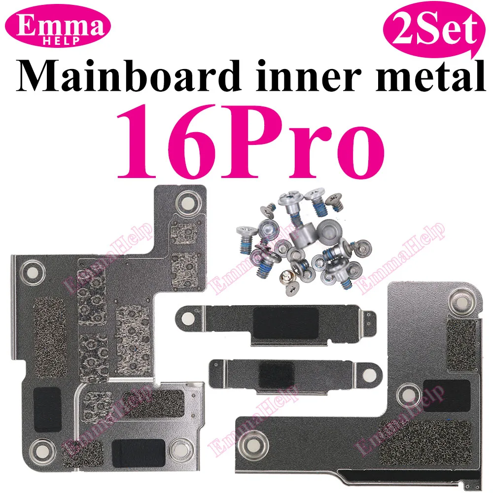 Enhanced Mainboard Metal Components + Screws Set with Bracket Holder, Clip, LCD and Battery Cover