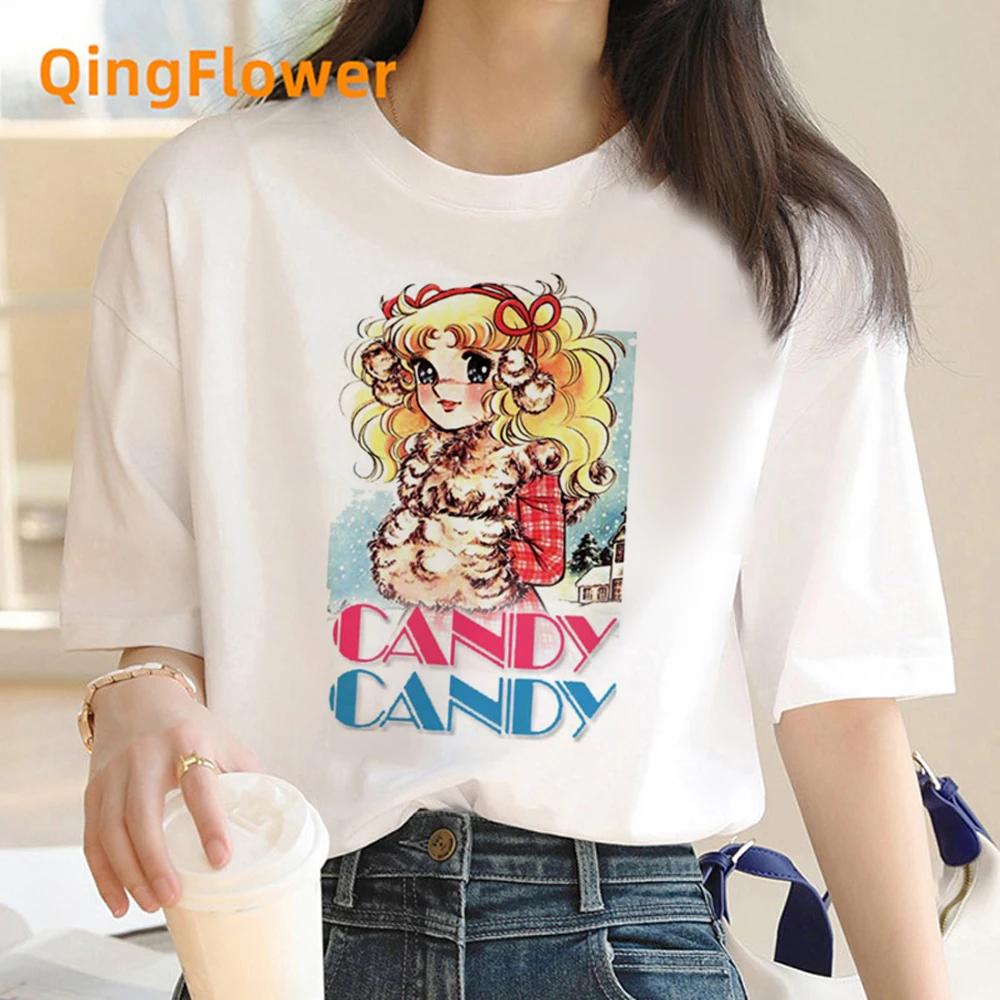 Candy Candy t shirt women manga Tee girl Japanese harajuku anime clothing -  AliExpress