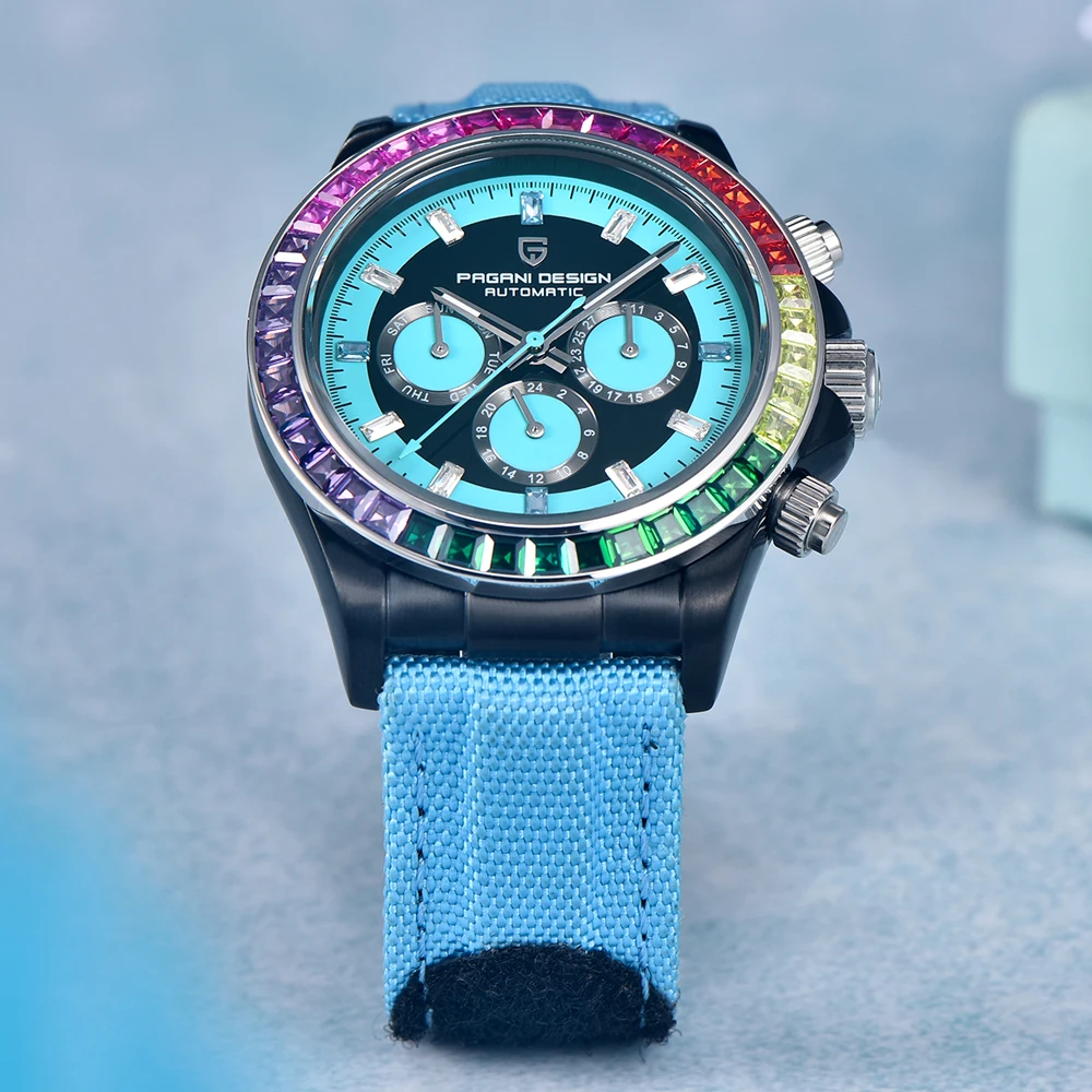 PAGANI DESIGN Mens Mechanical Watches 2023 New Top Brand Luxury Automatic Chronograph Watch For Men Sapphire Glass Reloj Hombre