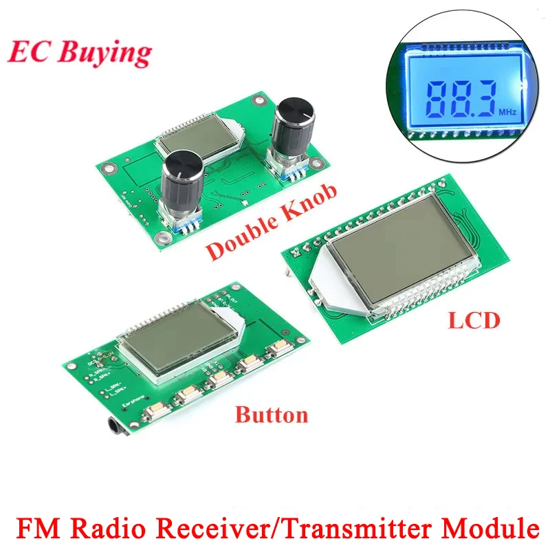 DSP PLL Digital Stereo FM Radio Receiver Transmitter Module 87-108MHz ...