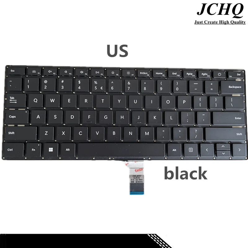 Jchq-teclado para Notebook Microsoft Surface Original 1873 us 13.5 15 Preto Prata Cinza - Imagem 3
