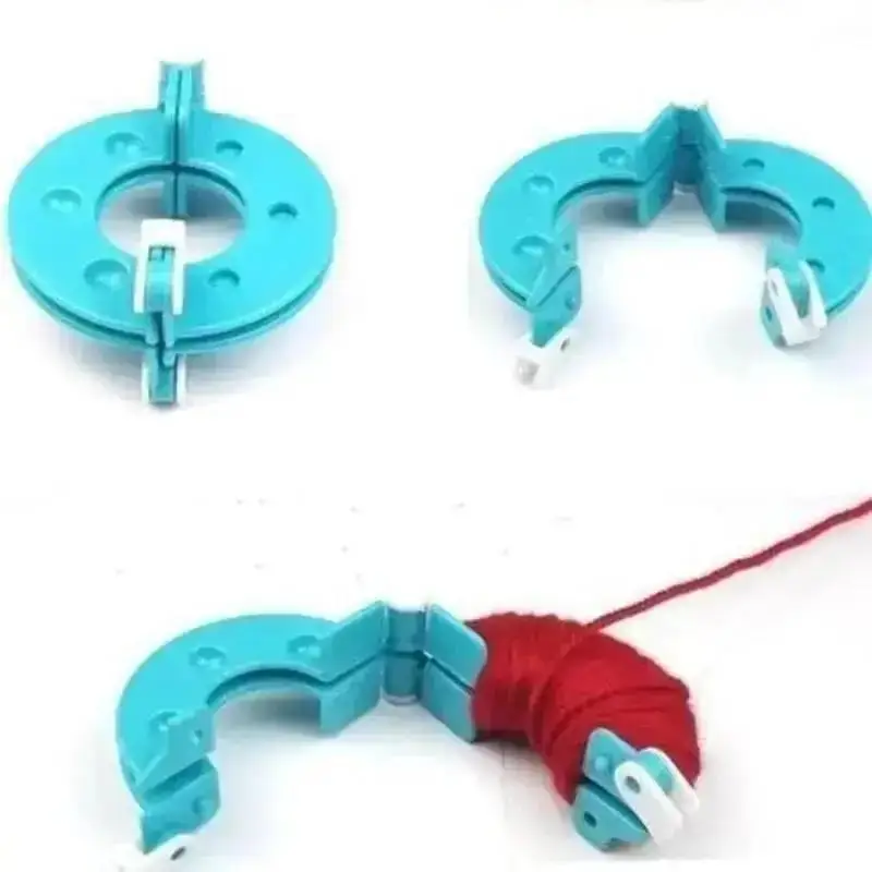 8PCS 4Sizes Fluff Ball Weaver PomPom Maker Knitting Loom Kit Kids Woolen Ball Weaver Woolen Balls Toy DIY Woolen Balls Tool Set