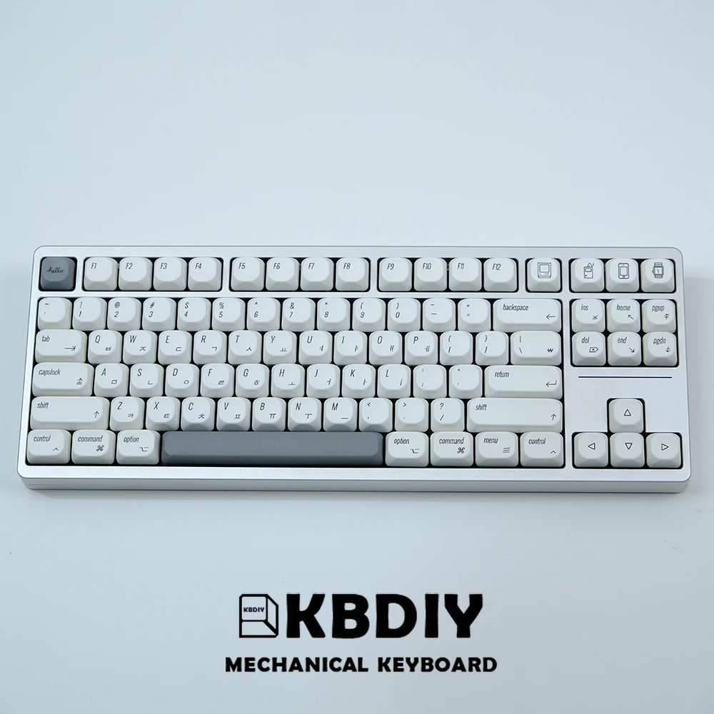 KBDiy-Matcha Glimmer Keycaps para teclado mecânico, Mac