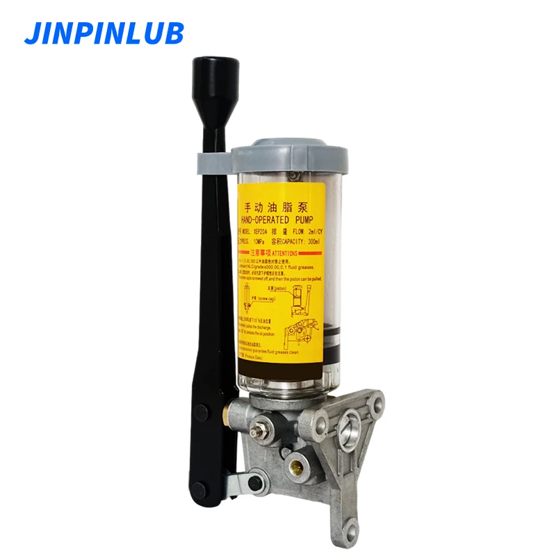 JINPINLUB EGH3 Pressure-relief manual grease lubrication pump Positive displacement manual lubricator for CNC lubrication