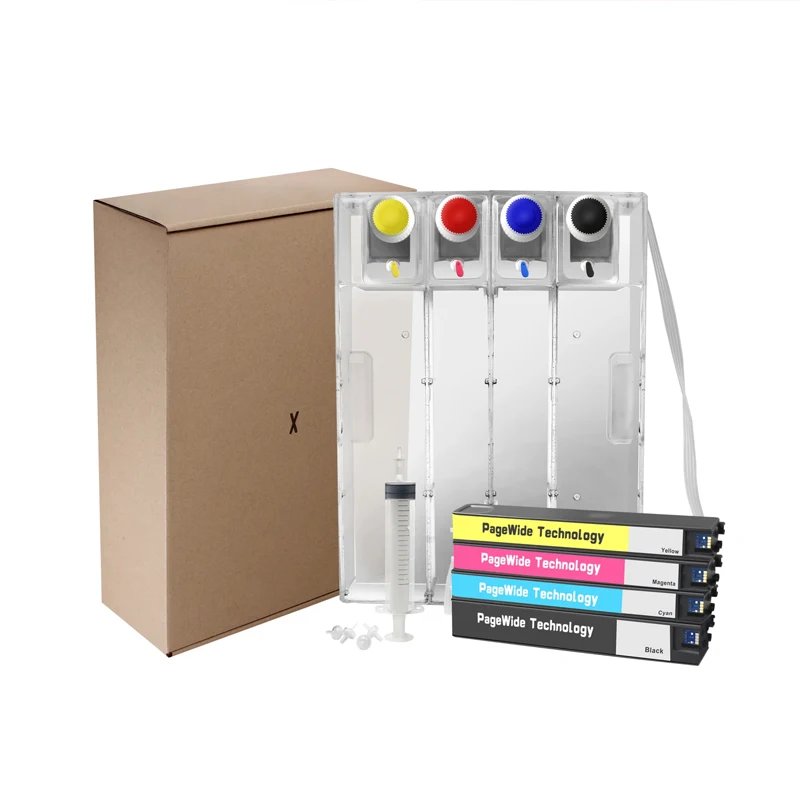 HP 972 973 974 975용 HP PageWide 452dw 452 477 552 577 P55250dw P57750dw CISS(연속 잉크 공급 시스템) ARC 칩 포함