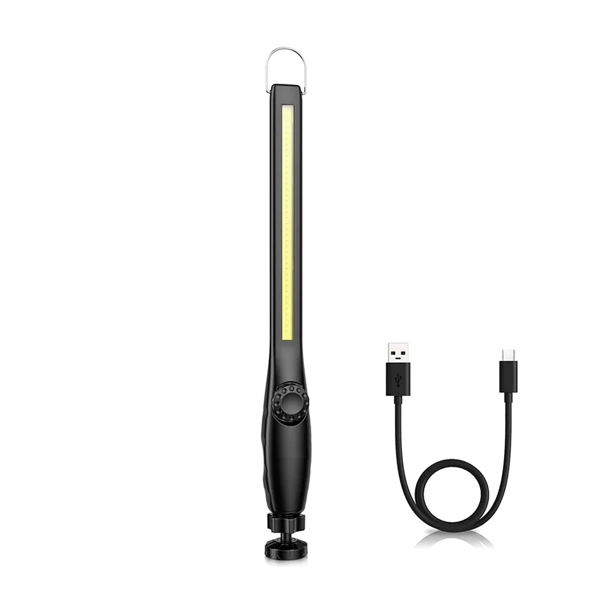 

COB фонарик, магнитная работа, USB перезаряжаемый портативный фонарь для осмотра, дисплей для зарядки кемпинга, 1 шт.