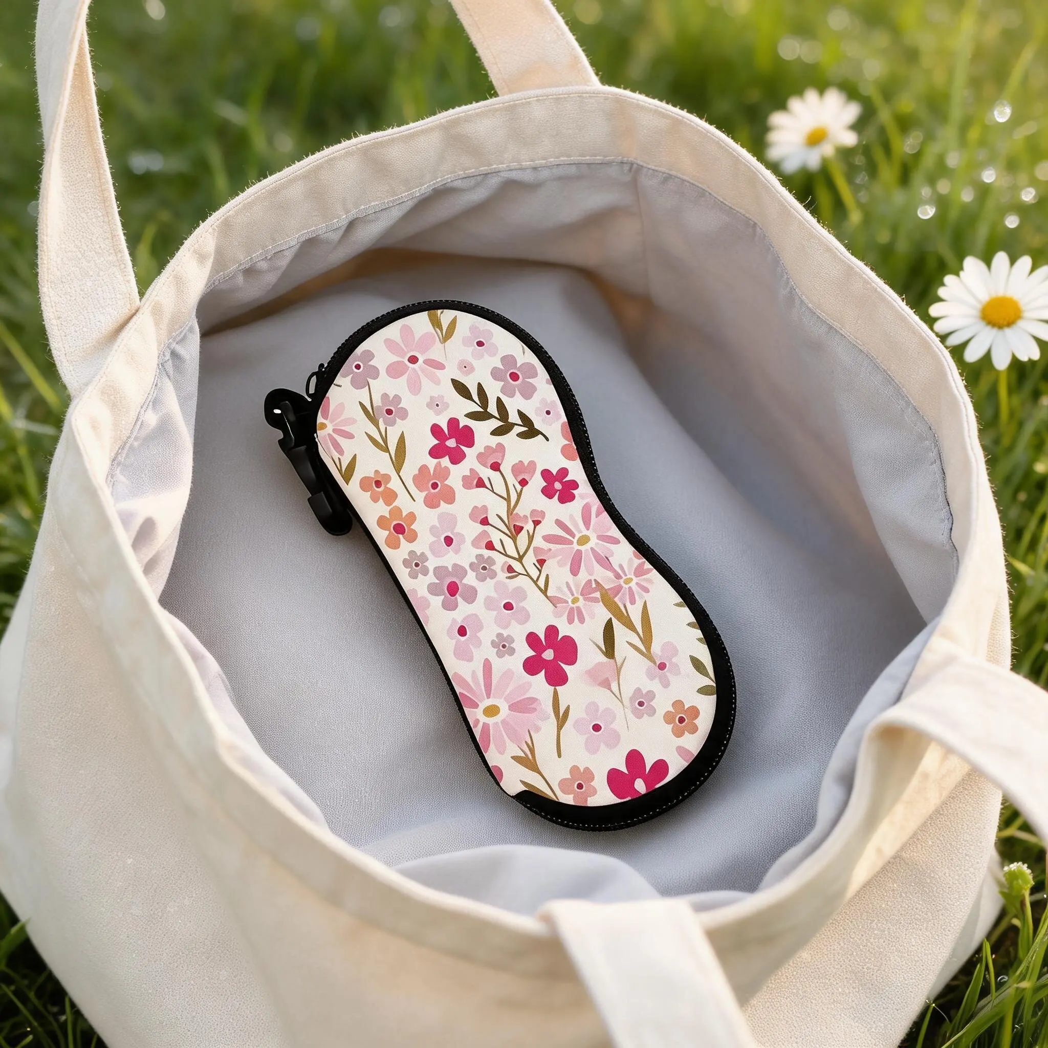 Neoprene Protective Eyewear Case - Elastic Zipper Pouch