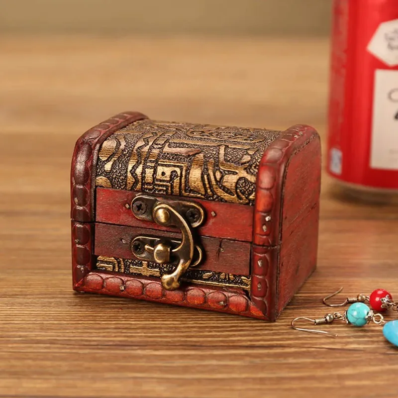 Wooden Box Aazon.co: Nanddi Vintage Wooden Treasure Chest Box With Lock ...