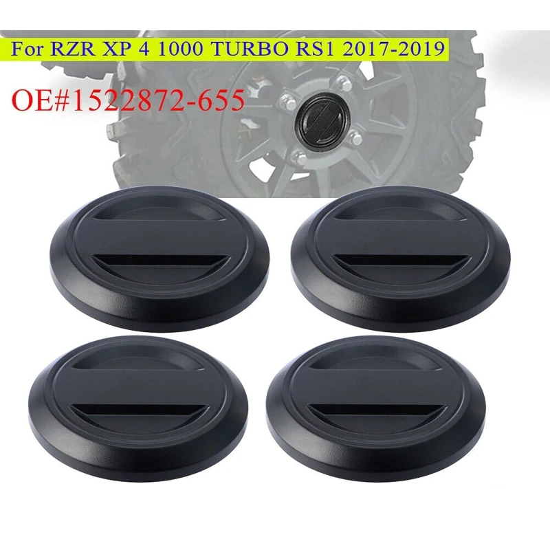 4Pcs/set UTV Tire Wheel Hub Caps Center Cover for Polaris RZR 1000 XP