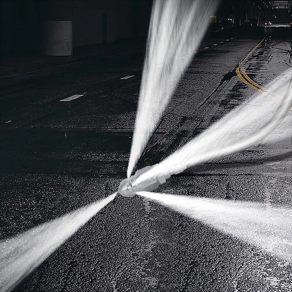 High-Pressure Stainless Steel Water Jet Sprayer Nozzle for Efficient Sewer Cleaning
