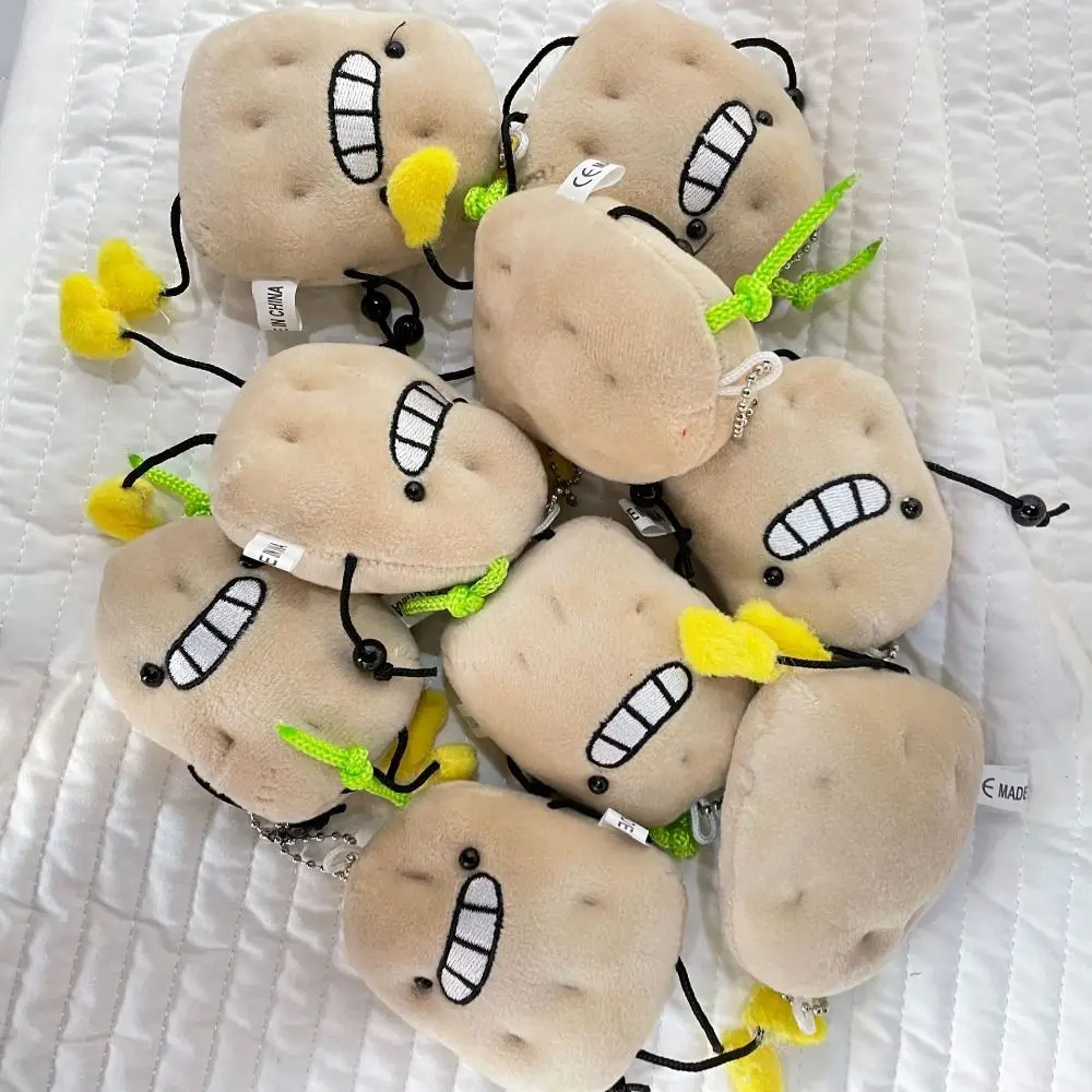 Key Buckle Potato Plush Key Chain Cute Backpack Charms Plush Cartoon Pendant Korean Style Cartoon Plush Doll Toy Girls