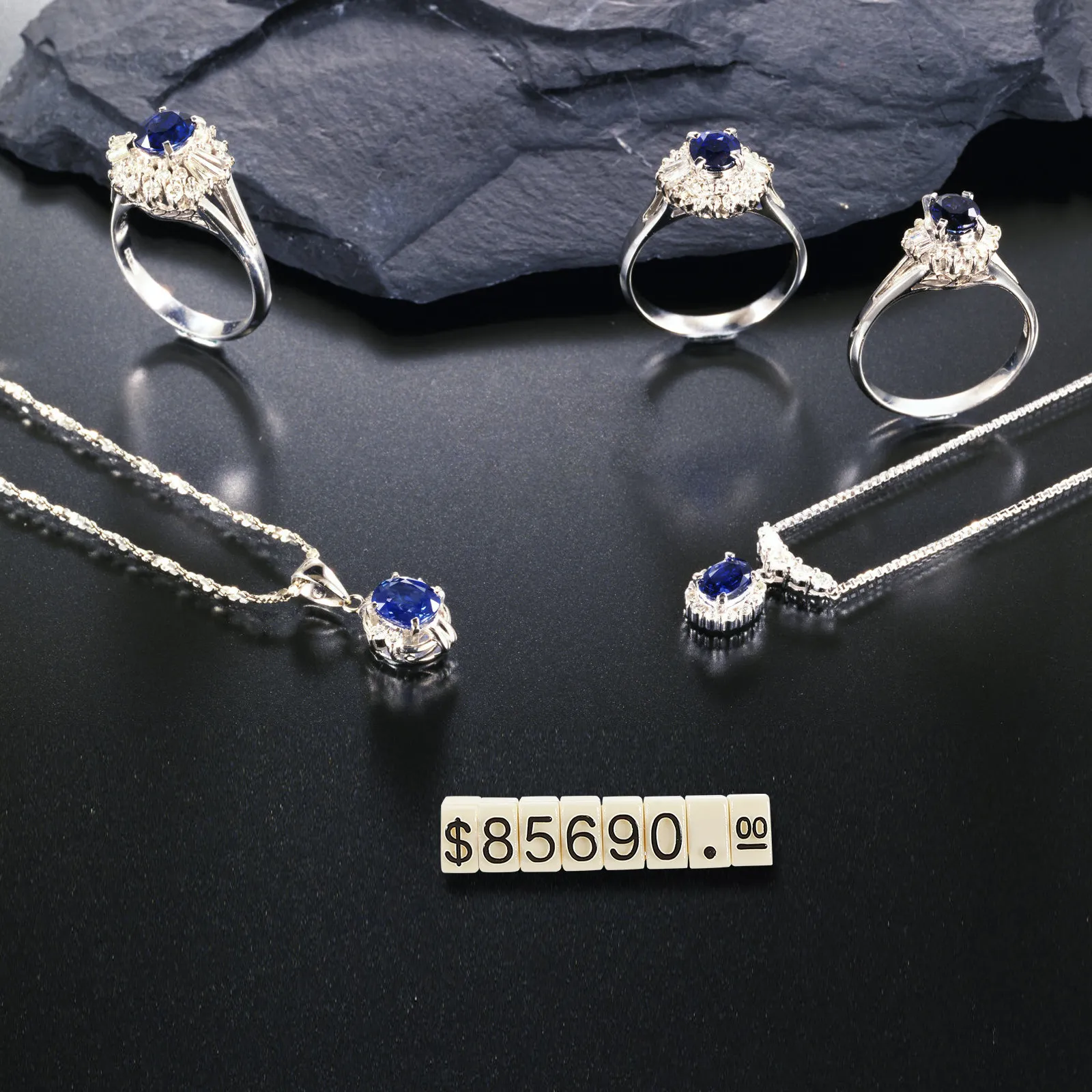 20개 가격표 큐브형 주얼리 태그 조절 가능 분리형 디스플레이 스탠드 매장 카운터용 소매 가격표 블록