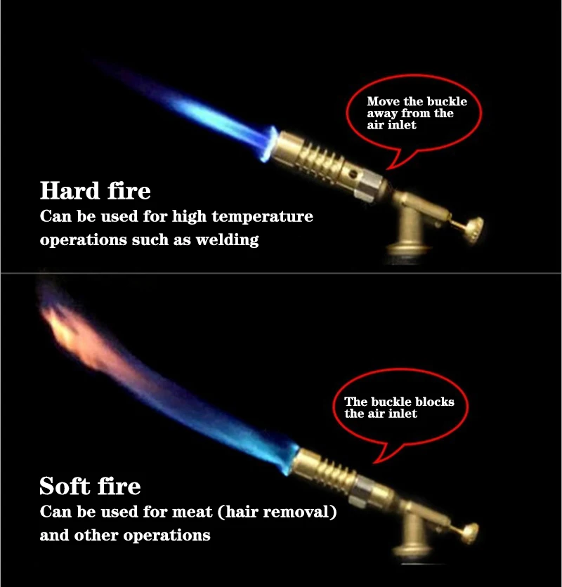 Portable Welding Torch Flame Gun High Temperature Brass Mapp Gas Torch Brazing Solder Propane Welding Plumbing gas torch welding torch