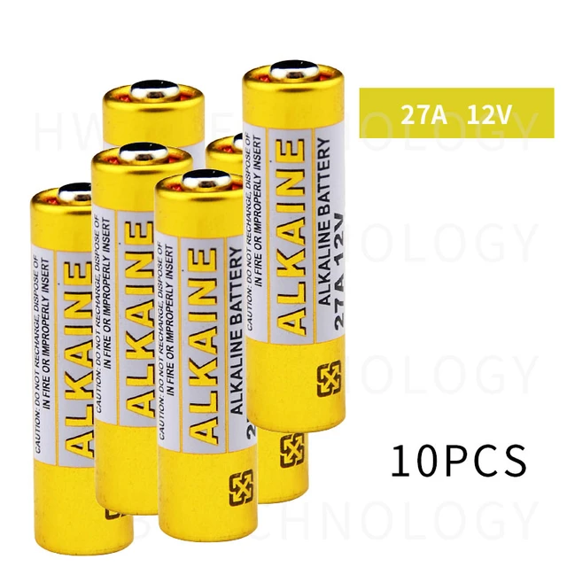 10PCS 27A 12V dry alkaline battery 27AE 27MN A27 for doorbell,car