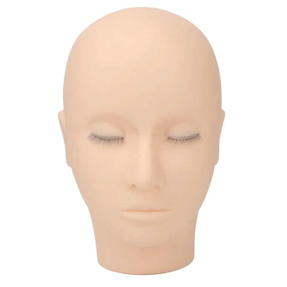 Silicone Lash Mannequin Head for Makeup Practice