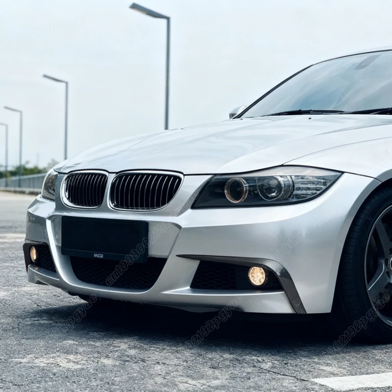 BMW 3 시리즈 M 스포츠 LCI 2009 2010 2011 2012 자동차 ABS 프론트 범퍼 카나드 차량 사이드 스플리터 바디 개조 키트