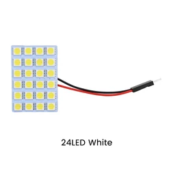Universal LED Interior Panel Light - White, Dome & Trunk Usage, DC 12V (24LED)