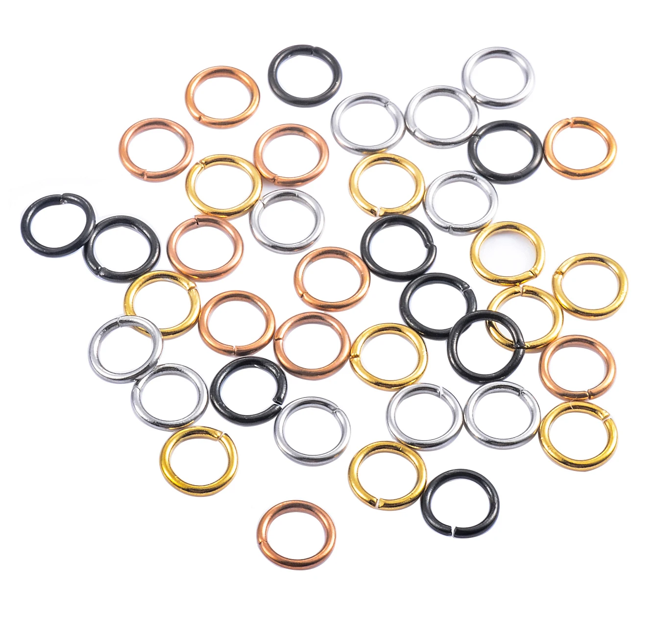 200Pcs Lot Stainless Steel Open Circle Jump Rings Rings Necklace Bracelet Earring Pendant Connectors Spare part Jewelry