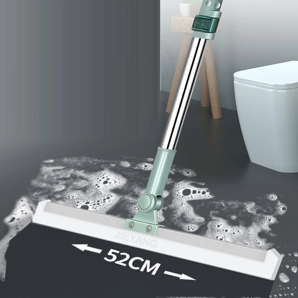 Adjustable Magic Broom Retractable Sweeping Brush Silicone Mop