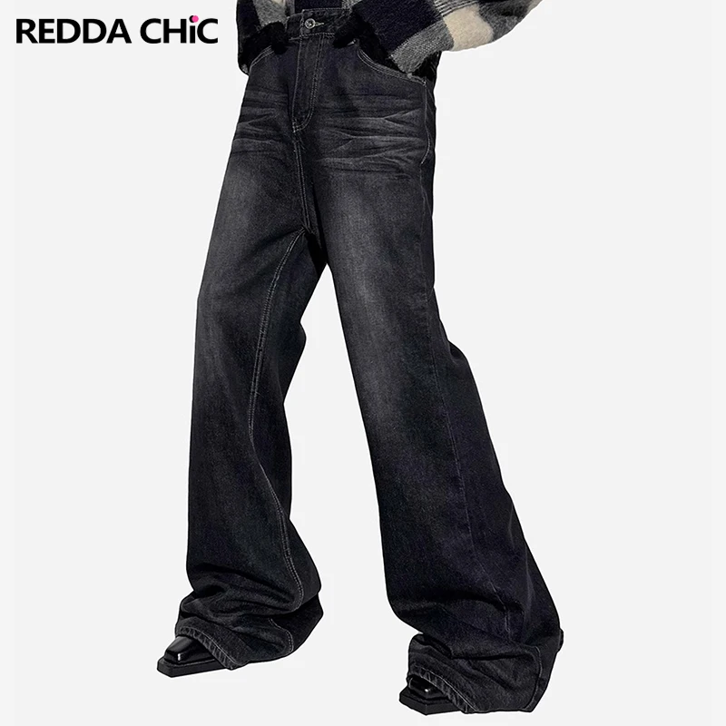 90s style checkerboard slouchy men's jeans