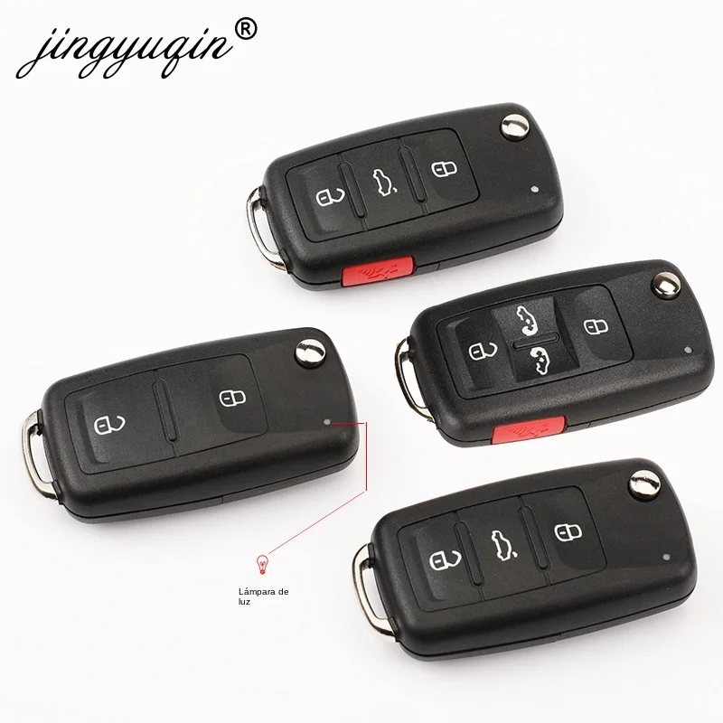 X Autohaux 2 Boton Para Mando A Distancia, Funda De Plástico Fob Para