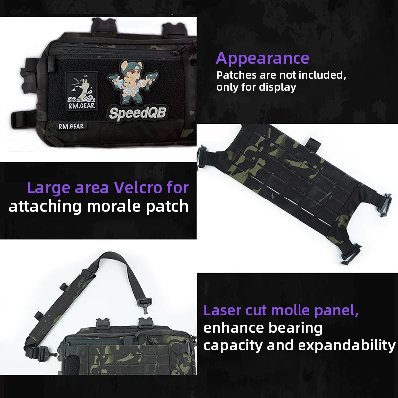 Dmgear 원래 421x 다기능 전술 가슴 교수형 나일론 패브릭 가방 가방 MOLLE 배낭