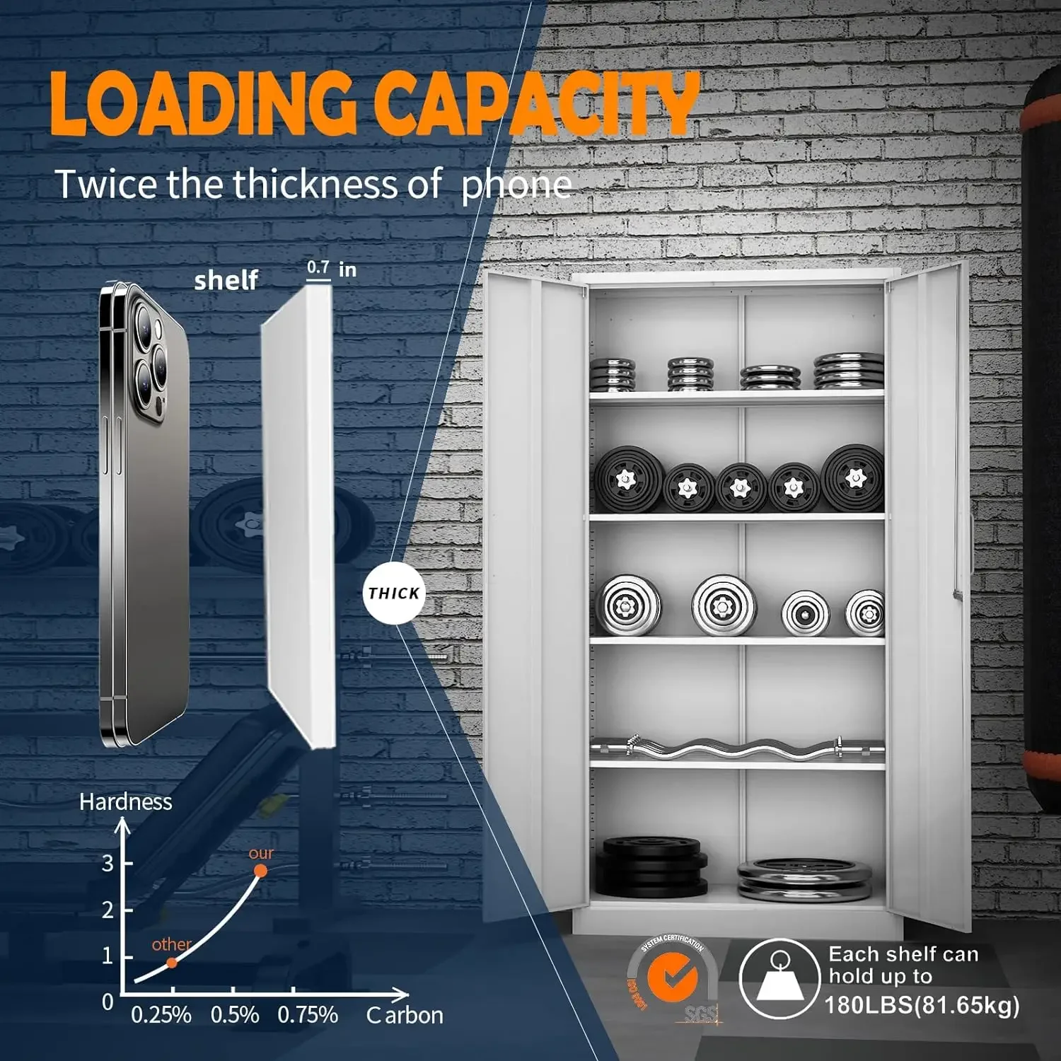 Kitchen Tools, latest model adjustable kitchen storage locker, standing, 66% off price