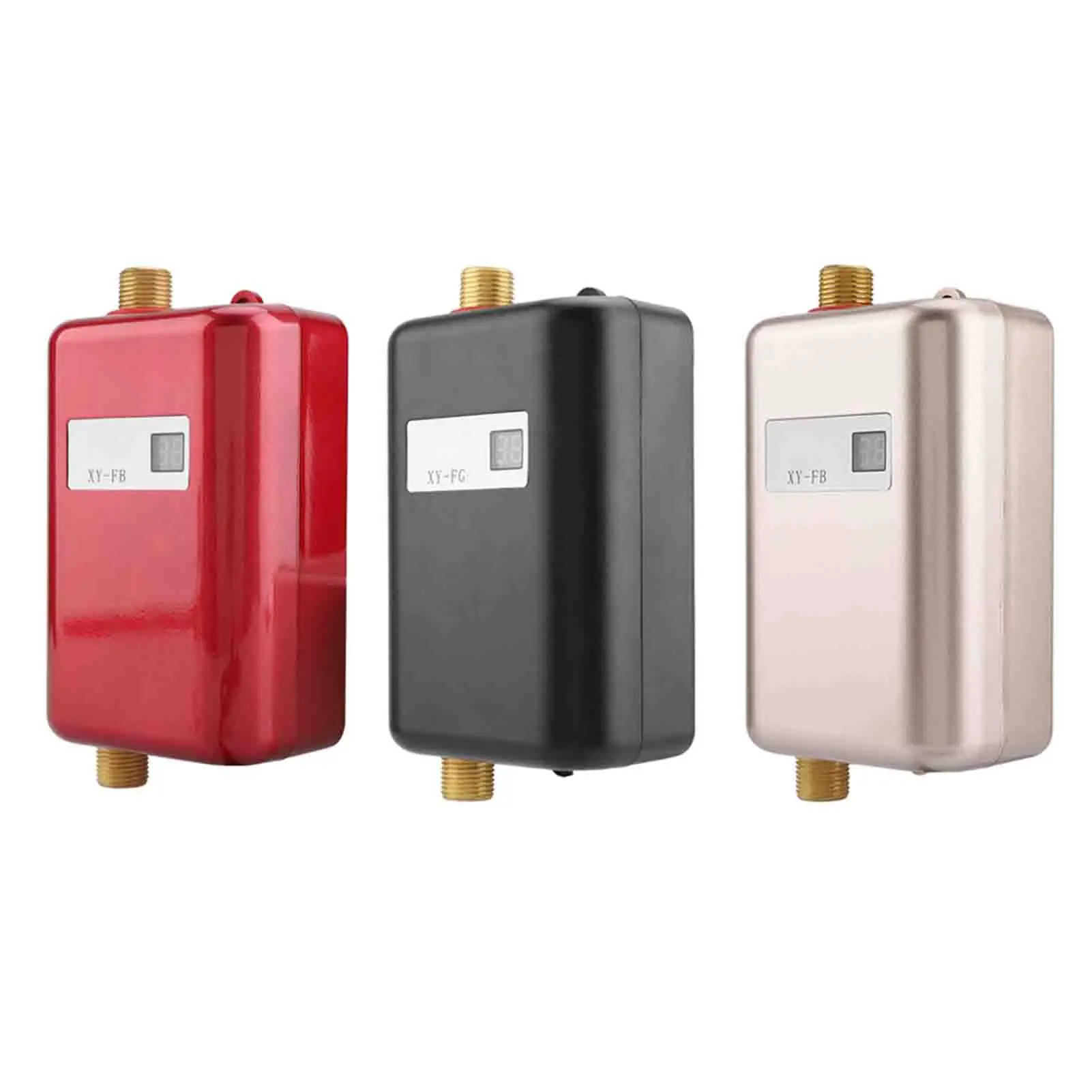 Water Heater Water Saving LCD Digital Temperature Hot Heater Electricity Saving for Home Kitchen Public Restroom Bath Room