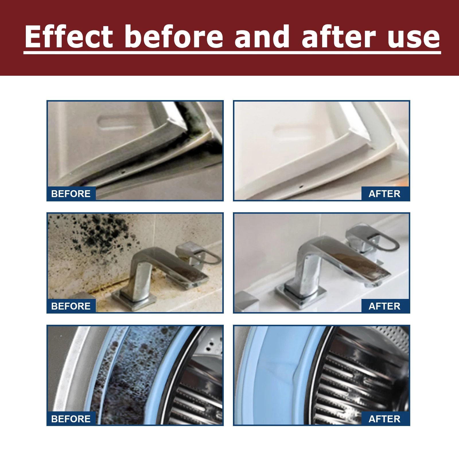 Foam Cleaner Ceramic and Wall Mildew Remover Home Cleaning Agent Washing Machine Mildew Remover Tile Sink Mildew Remover