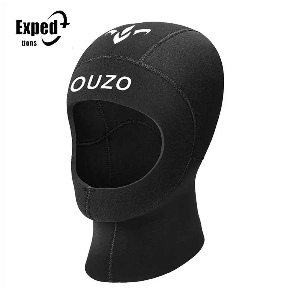 

3MM Neoprene Diving Cap Diving Headgear Winter Hood Thermal Swimming Hat Men Women Sun-proof Surfing Snorkeling Cap