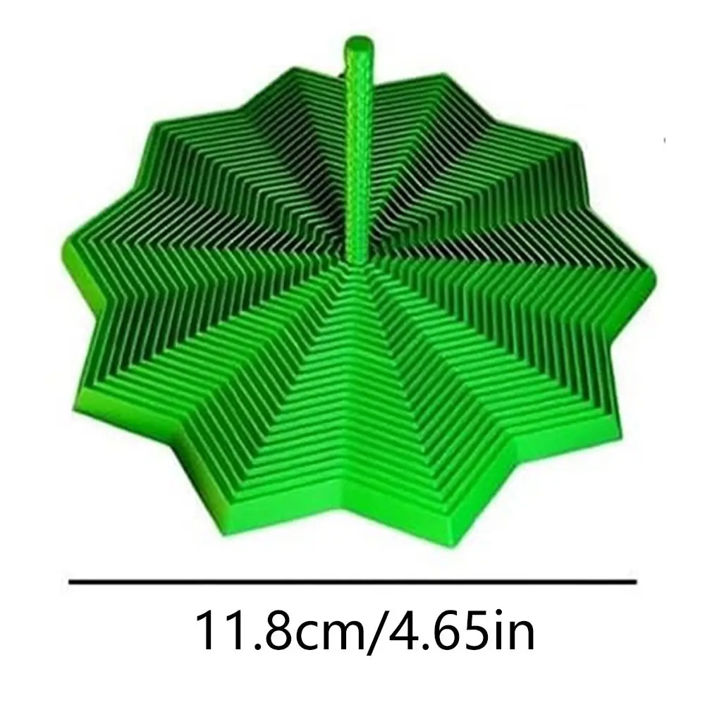 PLA Expanded Sensory Fidget Star 3D Printed with Handles Fidget Toy Stress Relief Whirling Spiral Fractal Fidget Hexagon
