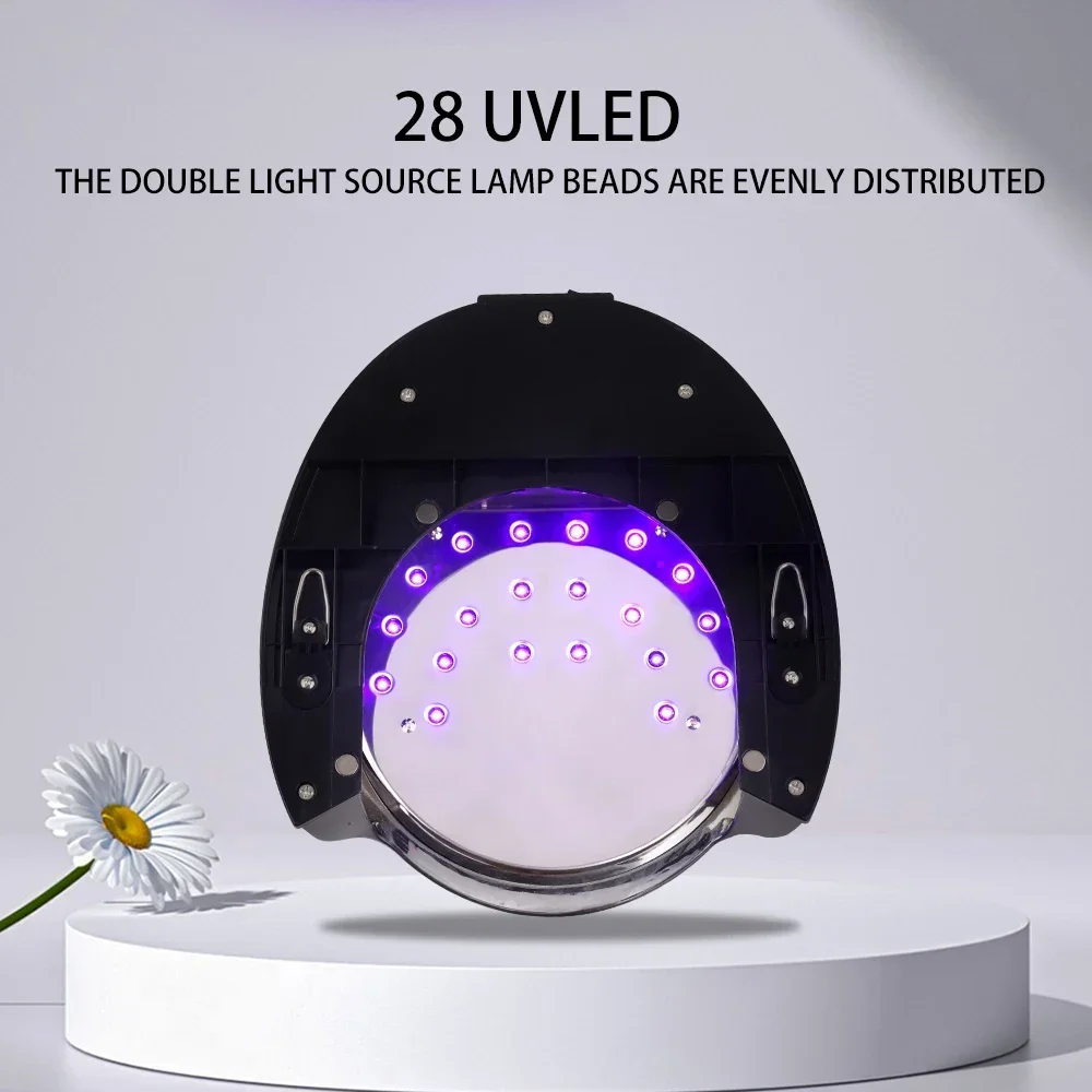 64W Rechargeable Nail Dryer Professional LED/UV Light Nail Machine Nail Lamp With Timing Function Nail Art Equipment Tool 3