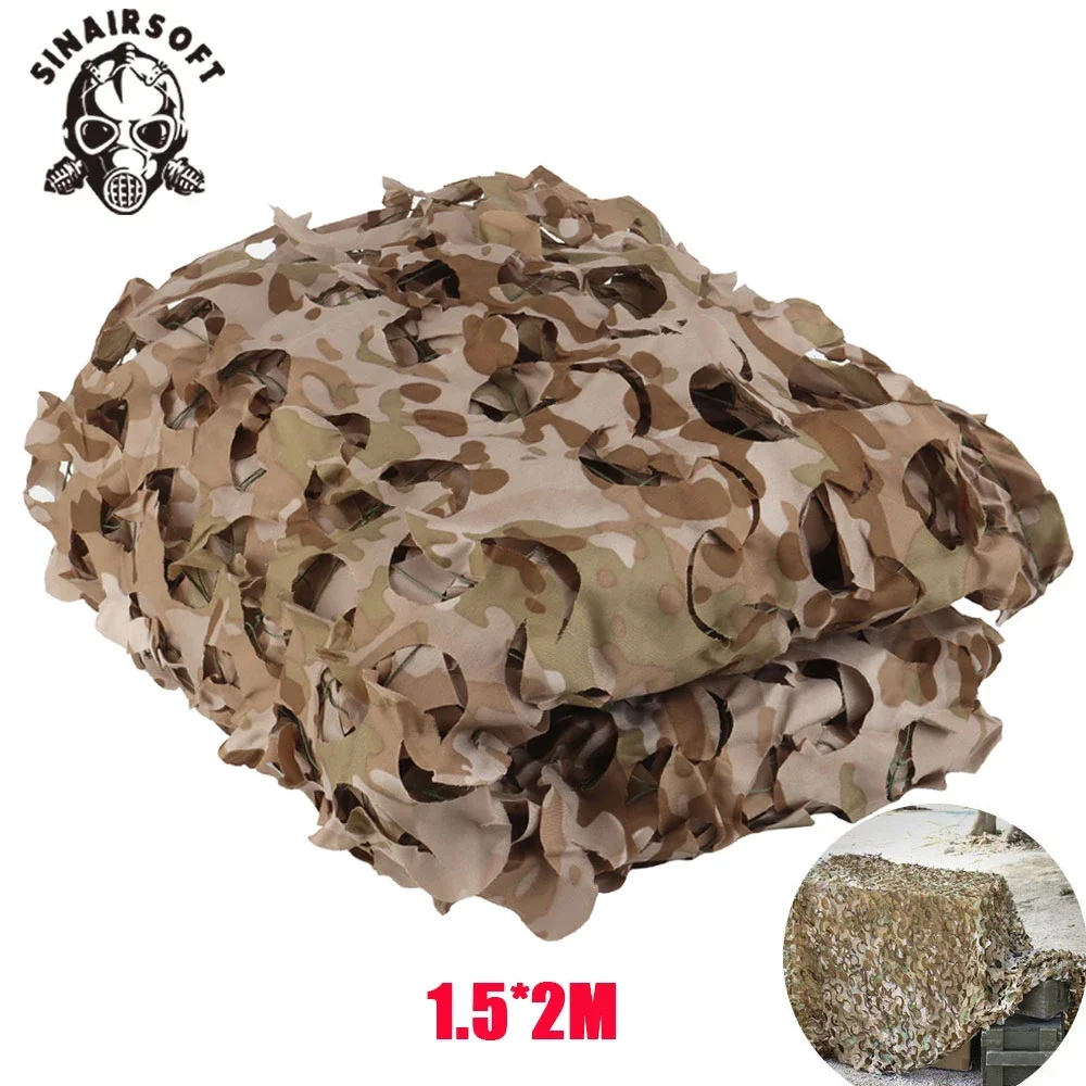 1.5*2M Camouflage Net Outdoor Hunting Wargame Tactical Blind Camo Nets Anti Ultraviolet Detection Cover Garden Sun Shelter