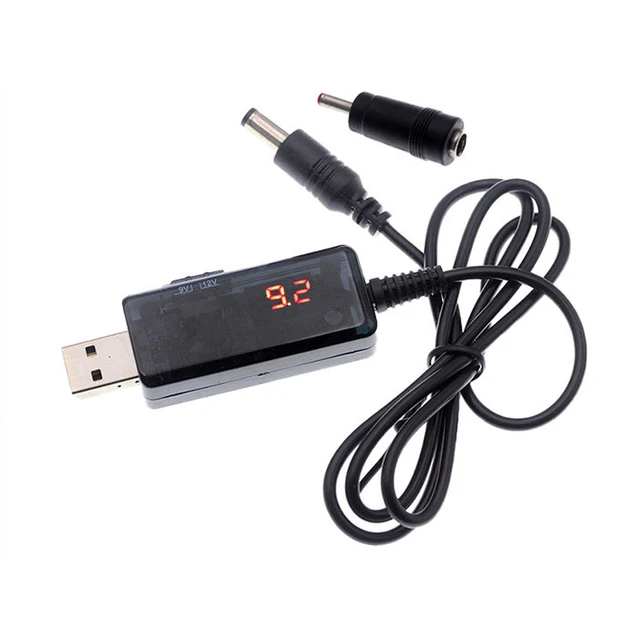 USB Step-up Converter Cable DC5V to 9V 12V Boost Power Cable DC