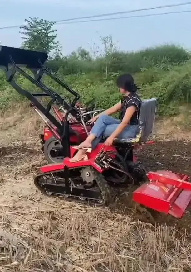 

Diesel Agricultural Orchard Multifunctional Rotary Tiller Crawler Cultivator Tractor 25 Horsepower 35 Horsepower Hot Selling