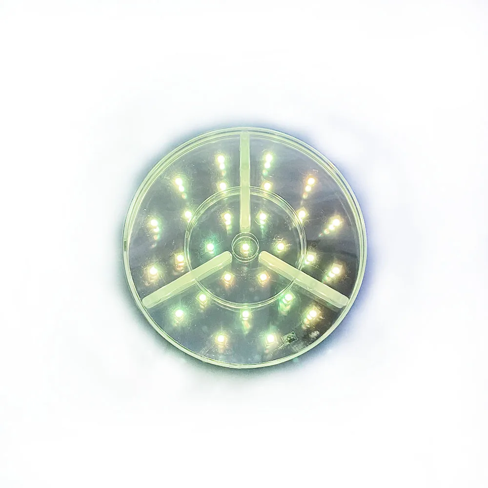 8Inch Round Hookah LED Light Base RGB Multicolor LED Light Plate with Remote for Hookah Centerpiece Decorative Lighting