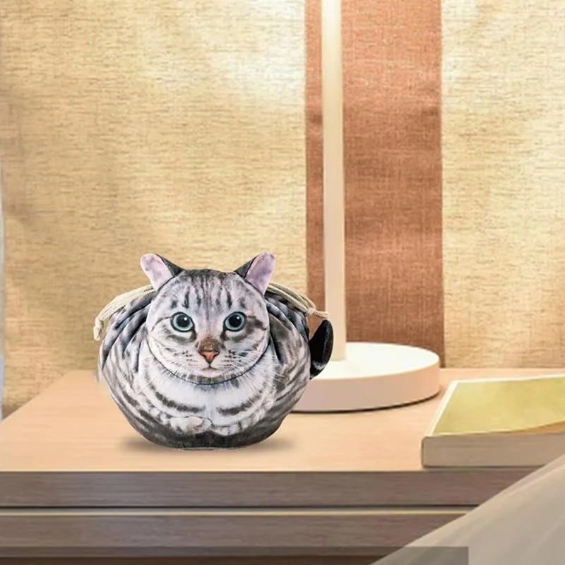Cat Shape Cosmetic Bag Multifunctional Beauty Bag Dustproof Large-Capacity Ladies Travel Makeup Case Girl Makeup Bag 4
