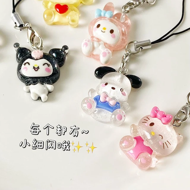 Hello Kitty Beaded Mobile Phone Chain Original Decoration Hanging Chain  Backpack Hanging Rope Girl Heart Cute Mobile Phone Rope - AliExpress
