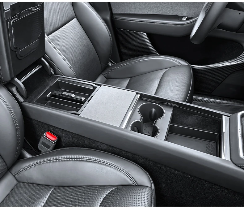 For Tesla New Model Y 2025 2026 Launch Juniper Model Y L Center Console Armrest Upper&Lower Storage Box Water Cup Mat Organizer