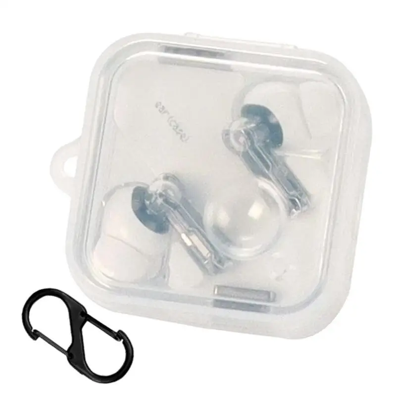 

For Nothing Ear (2) Headphone Protector Cover Case With Hook Earphone Accessories Silicone Tpu Shell Transparent Charging Box