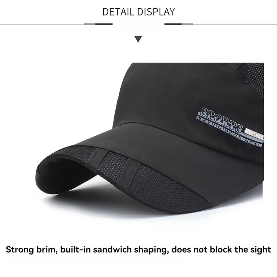 GTUBIKE Adjustable Quick Dry Braethable Hat Running Baseball Summer Mesh Cap Visor Sports Cool Fashion Hot Outdoor Men Women