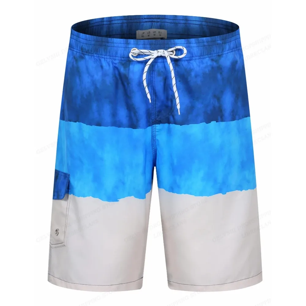 Striped Beach Shorts Men Fashion Swimwear Board Shorts Trunk Gym Fitness Pants Men's Briefs Swimsuit Kids Beachwear Short Boy 5
