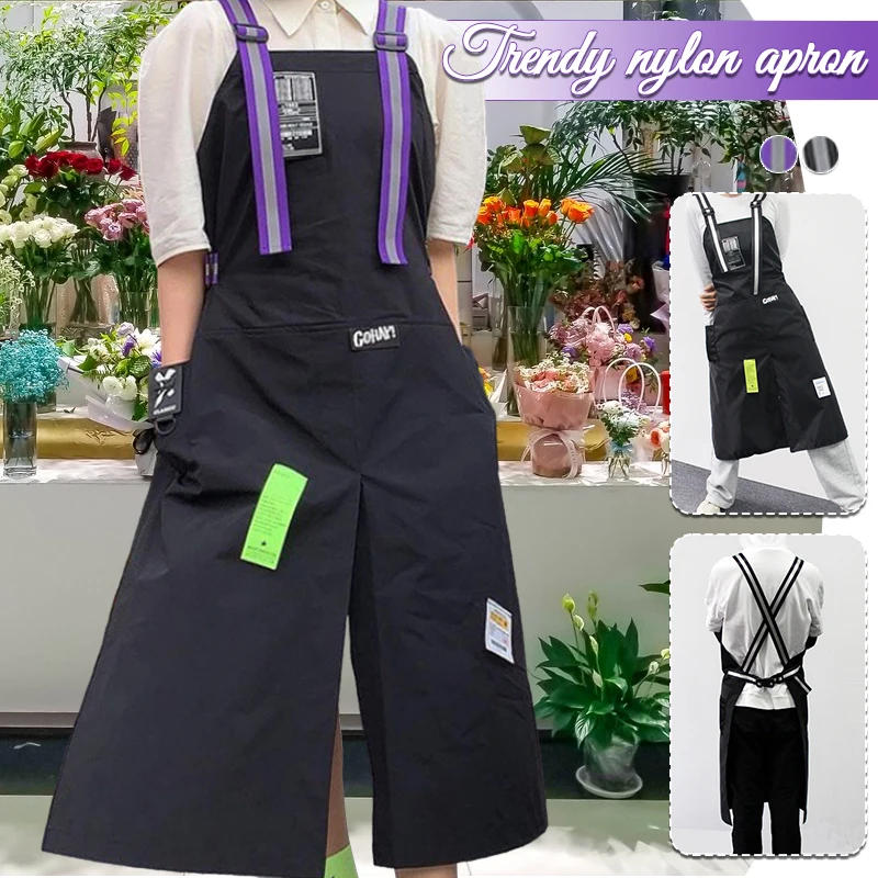 women salon apron spa barber shop work clothes dress hairdresser beauty salon apron manicure shop uniform sleeveless aprons Fashion Work Aprons Waterproof Oil Resistant Bibs Florist Coffee Hairdresser Chef Nail Salon Unisex Pockets Apron Adjustable