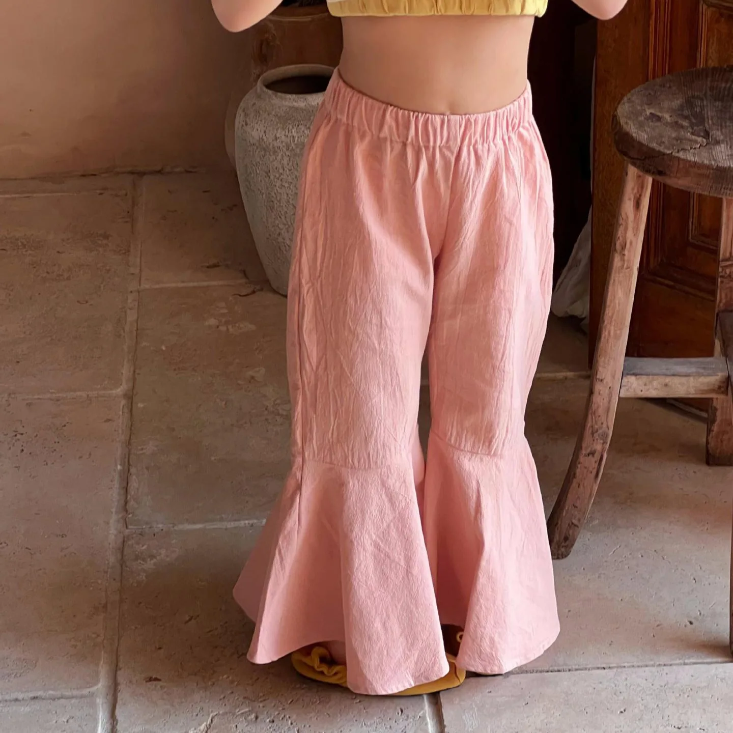 

Детская одежда, милые хлопковые штаны против комаров в Корейском стиле, новинка 2024, летние розовые брюки для девочек, модные повседневные штаны