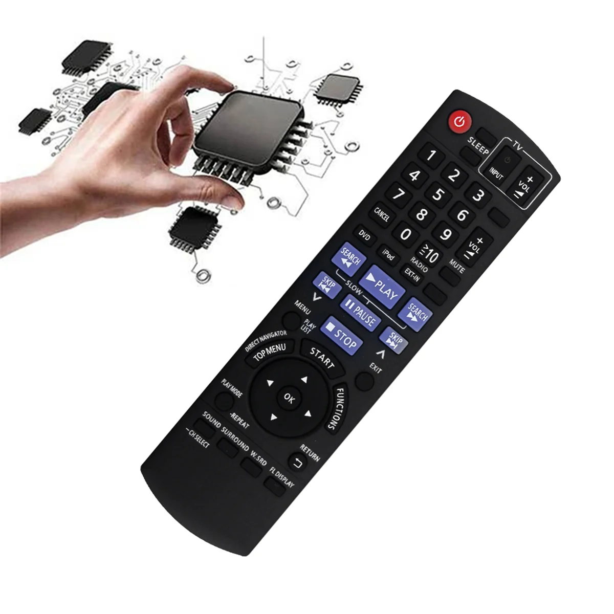파나소닉 홈 시어터 리모컨 교체, 리시버 SC-PT480, SCPT480, SAPT480P, SA-PT480 SC-PT480P-K SAP-T480P, N2QAYB000514