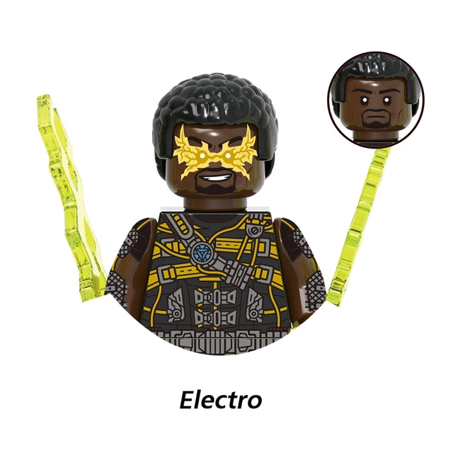 DISNEY Mysterio Doctor Octopus Spiderman Green Goblin Building Blocks Doctor Strange Sandman Lizard Action Figure Kid Toy Bricks M-X1834