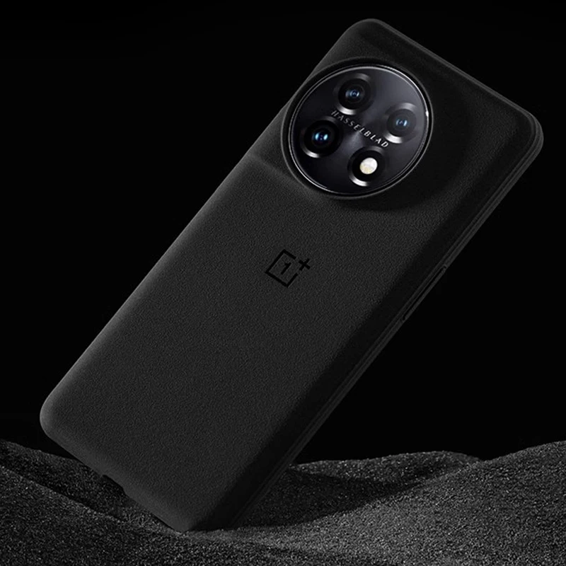 Original Oneplus 11 Case Carbon Sandstone Black Bumper Karbon Protective Cover Case For One Plus 11 5G Smart Phone OPO